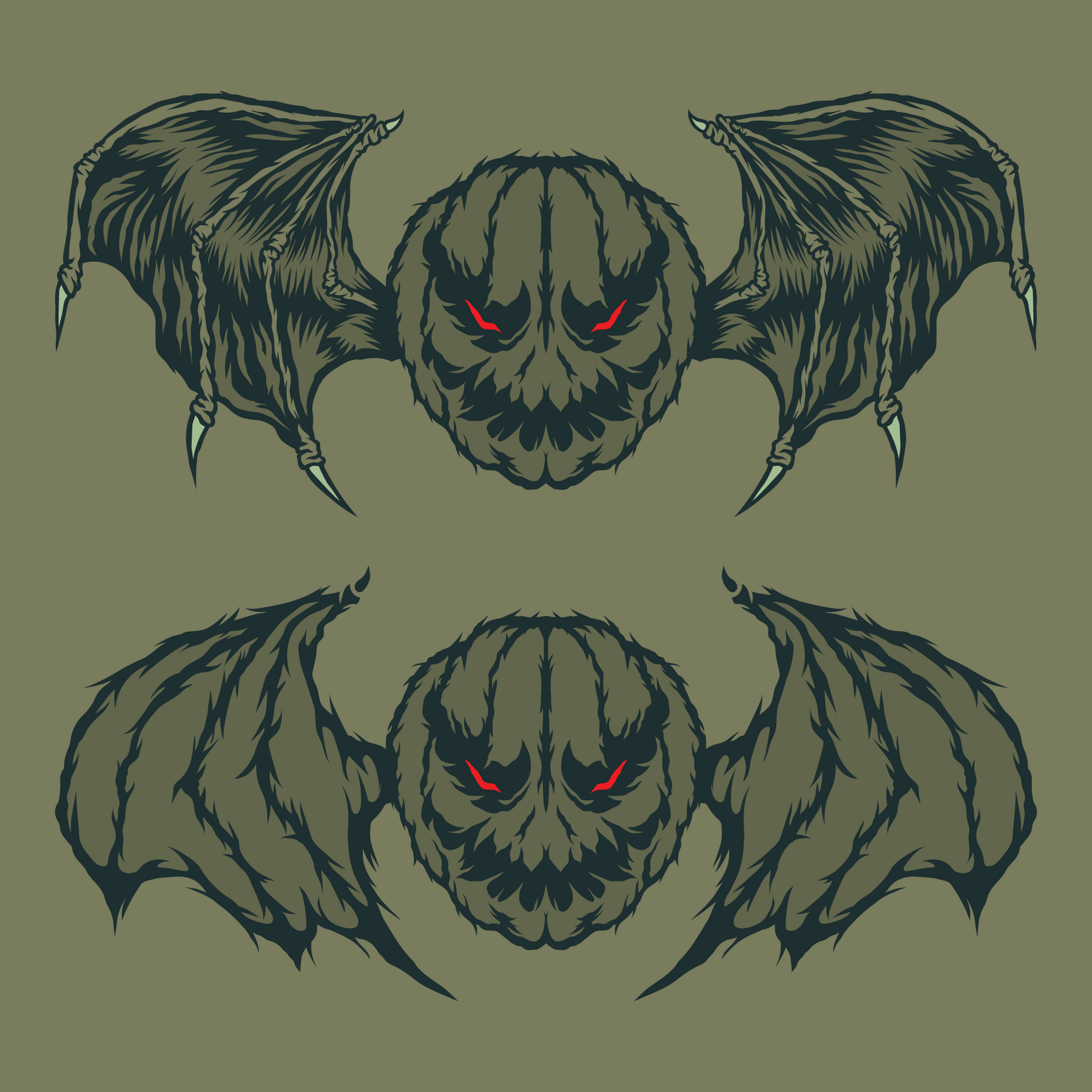 Bat O' Lantern Vector Graphic Pack