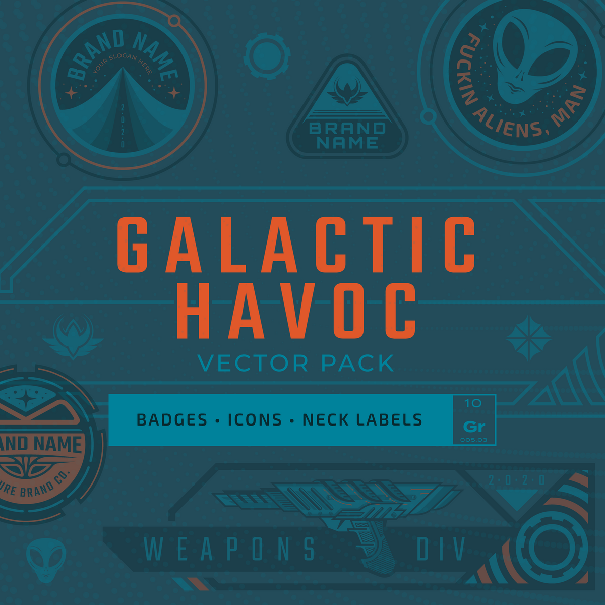 Galactic Havoc Design Template Pack