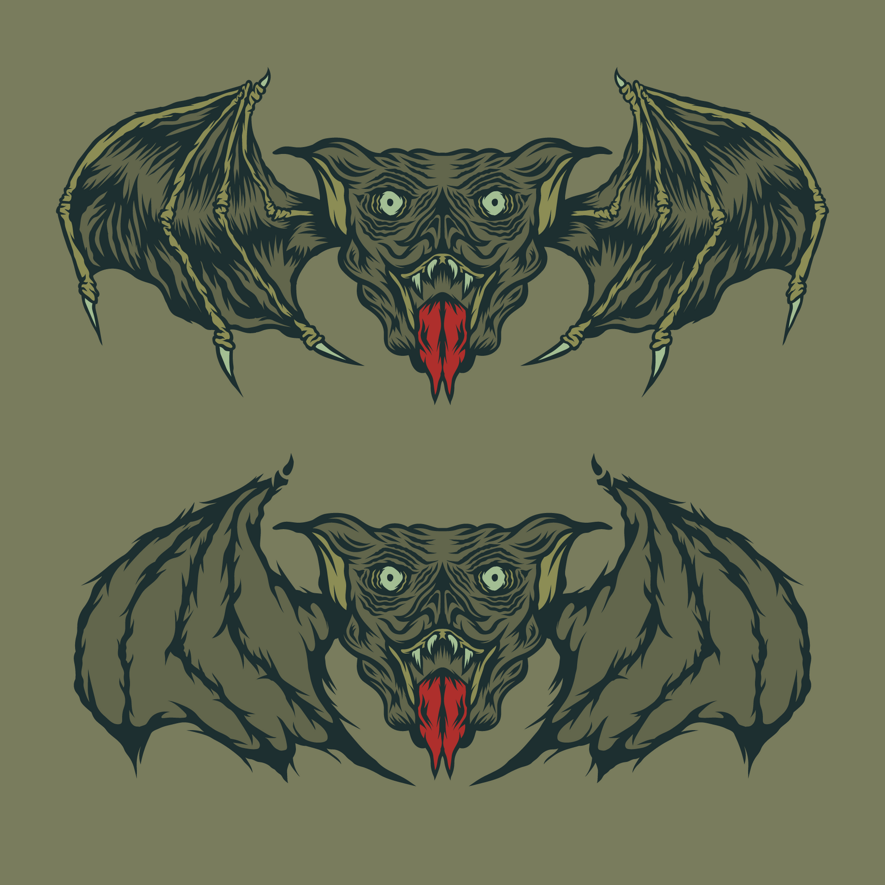 Bat O' Lantern Vector Graphic Pack