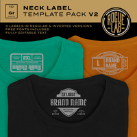 Neck Label Template Pack V2
