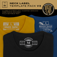 Neck Label Template Pack V3