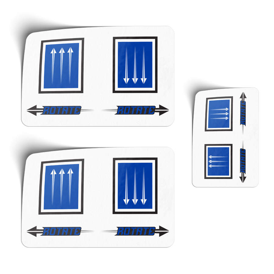Register Unit Sticker M&R Registration Sticker Set