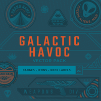 Galactic Havoc Design Template Pack