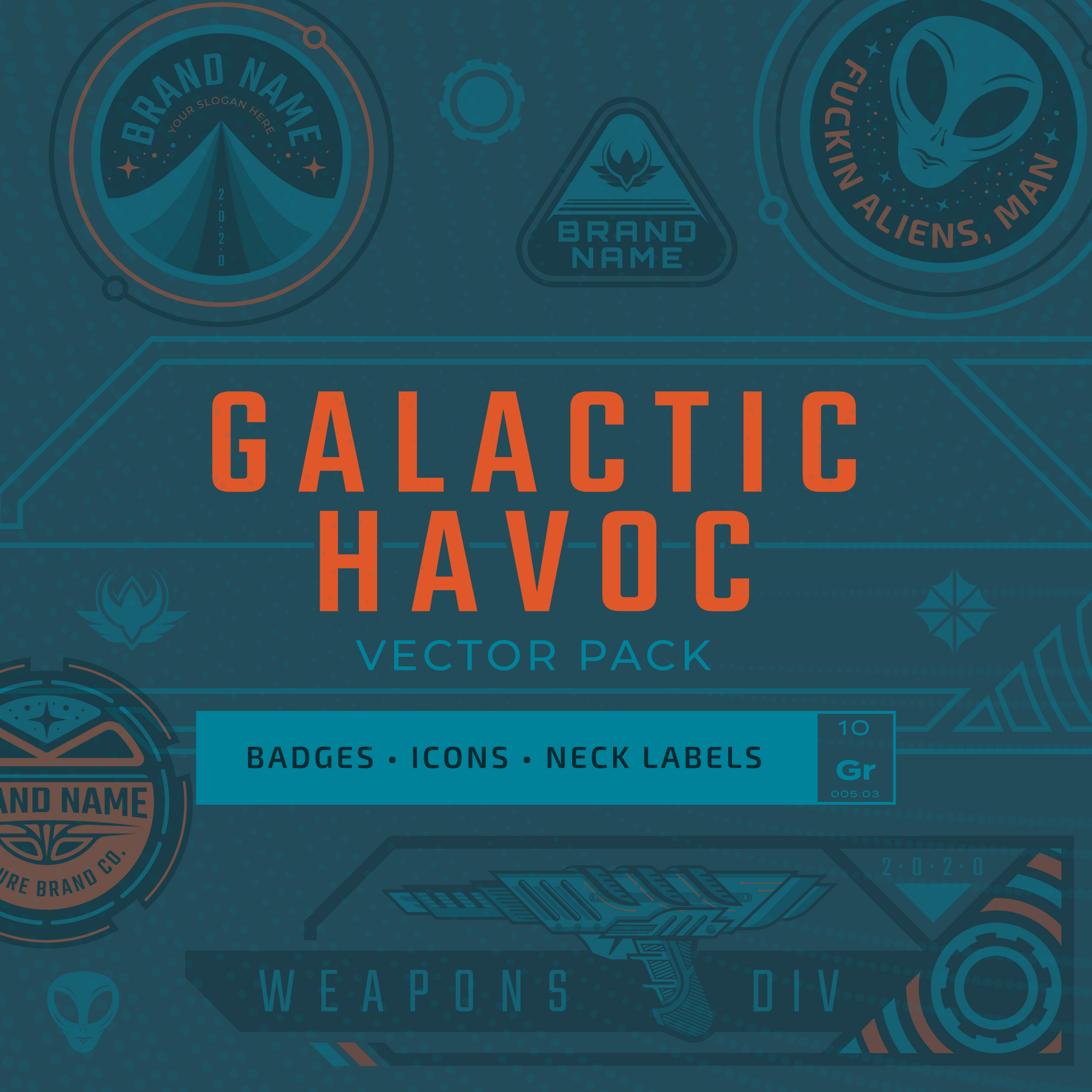 Galactic Havoc Design Template Pack