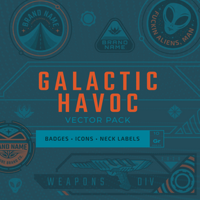 Galactic Havoc Design Template Pack